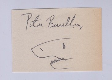 Peter Benchley Jaws signature and drawing. (1 of 1)