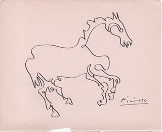 PABLO PICASSO DRAWING. (1 of 1)