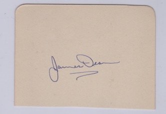 James Dean autograph cutting. (1 of 1)