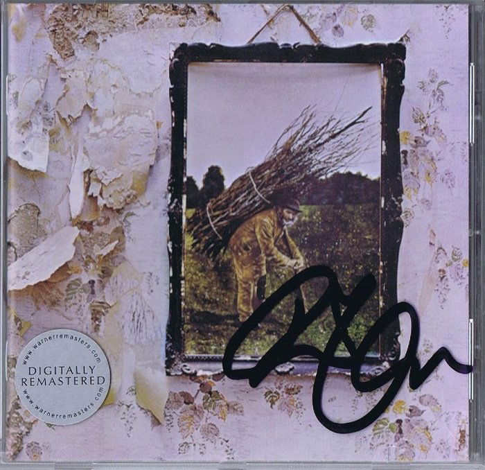 ROBERT PLANT SIGNED CD CASE. (1 of 1)