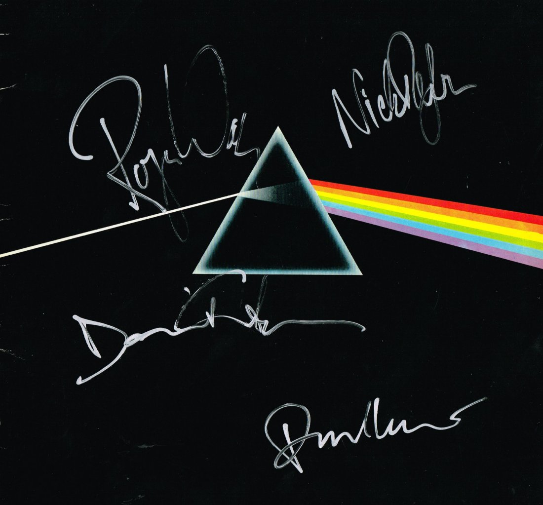 PINK FLOYD SIGNED DARK SIDE OF THE MOON. (1 of 2)