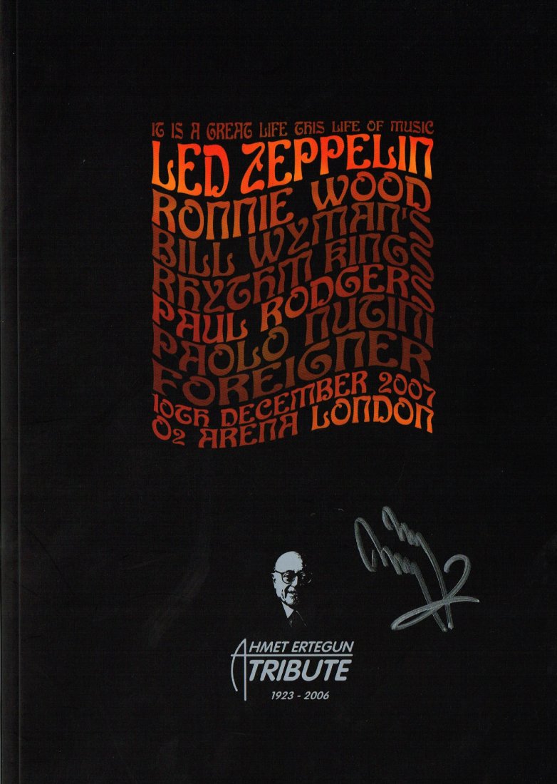 JIMMY PAGE SIGNED PROGRAM. (1 of 2)