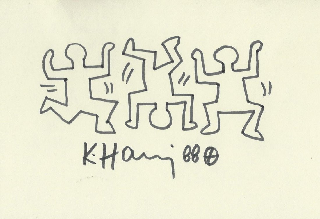 KEITH HARING: BREAK DANCING MEN. (1 of 1)