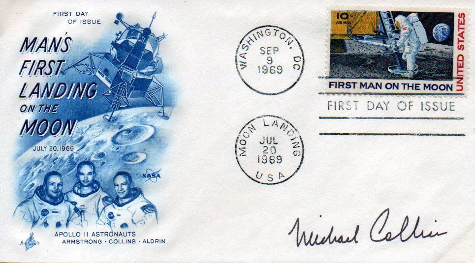 MICHAEL COLLINS FIRST DAY COVER. (1 of 1)