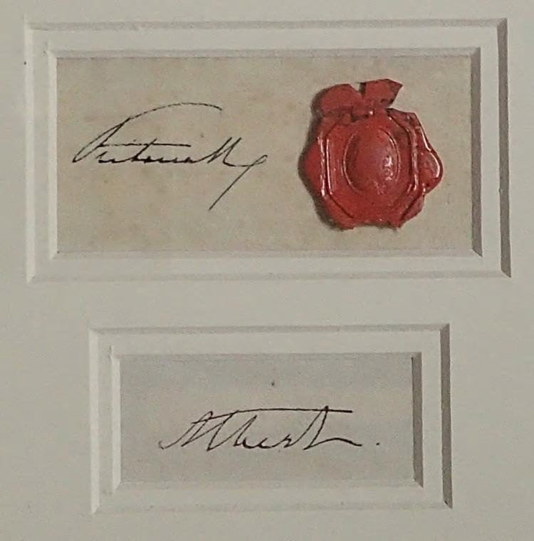 QUEEN VICTORIA/PRINCE ALBERT SET OF SIGNATURES. (1 of 2)