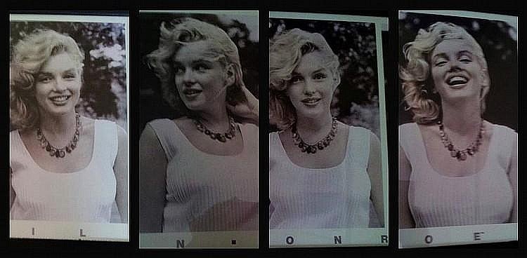 MARILYN MONROE SAM SHAW ESTATE PRINTED MONTAGE. (1 of 1)