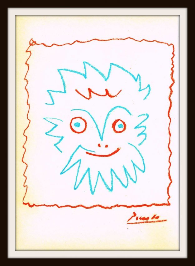 PABLO PICASSO SIGNED DRAWING. (1 of 1)