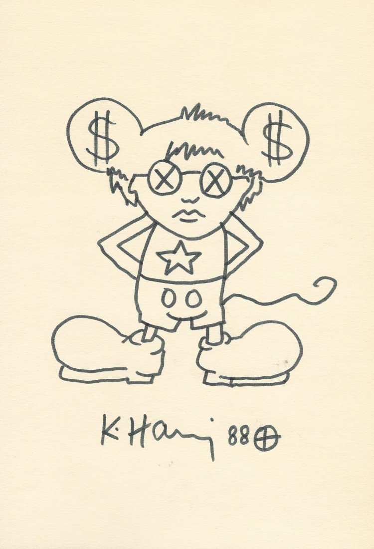 KEITH HARING: ANDY MOUSE. (1 of 1)