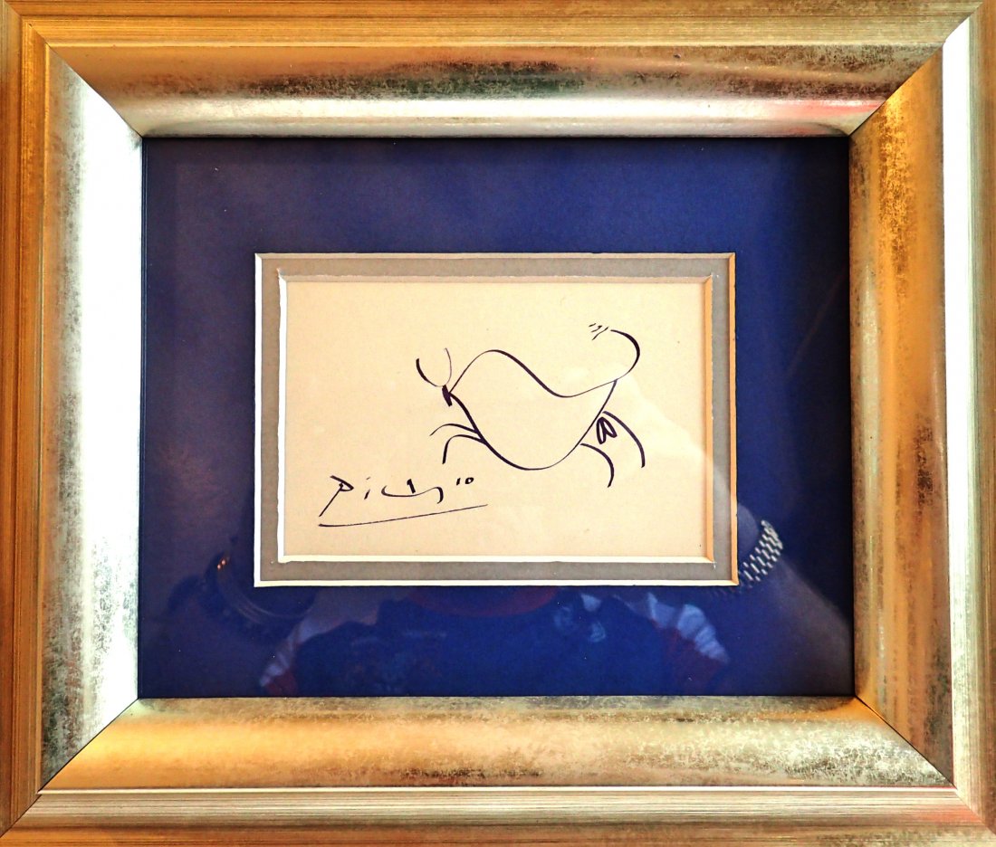 Pablo Picasso Drawing of a Bull. (1 of 1)
