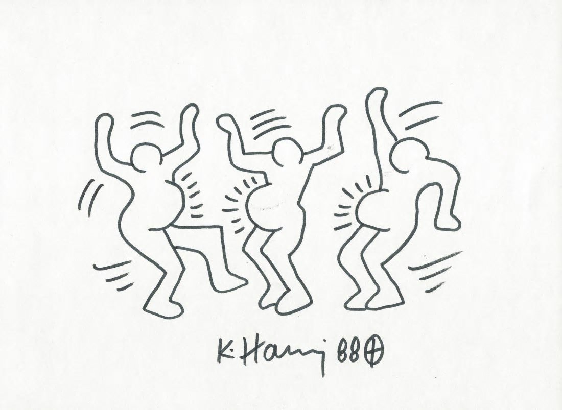 KEITH HARING: DANCING PREGNANT WOMEN. (1 of 1)