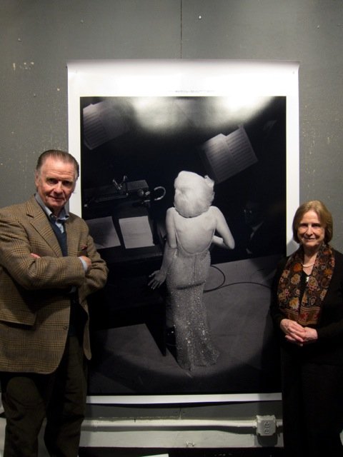 BILL RAY:MARILYN MONROE 'HAPPY BIRTHDAY'. C PRINT.66X44: Bill Ray: Marilyn Monroe singing happy birthday to JFK in 1962. Later C print. 66x44 inches. Signed by Bill Ray. Condition: Museum quality. One of these was on display at the Museum of Nebraska art, o