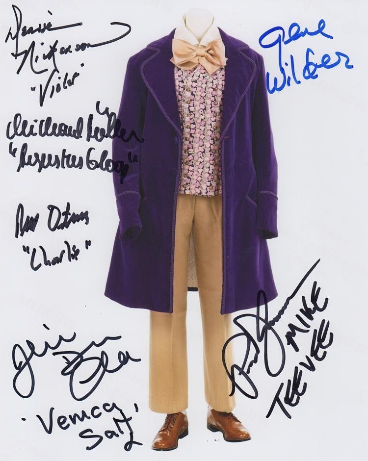 GENE WILDER SIGNED WITH CAST. (1 of 1)
