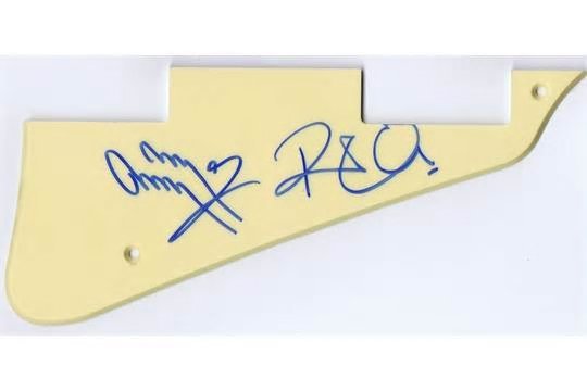 Jimmy Page & Robert Plant signed picguard. (1 of 1)