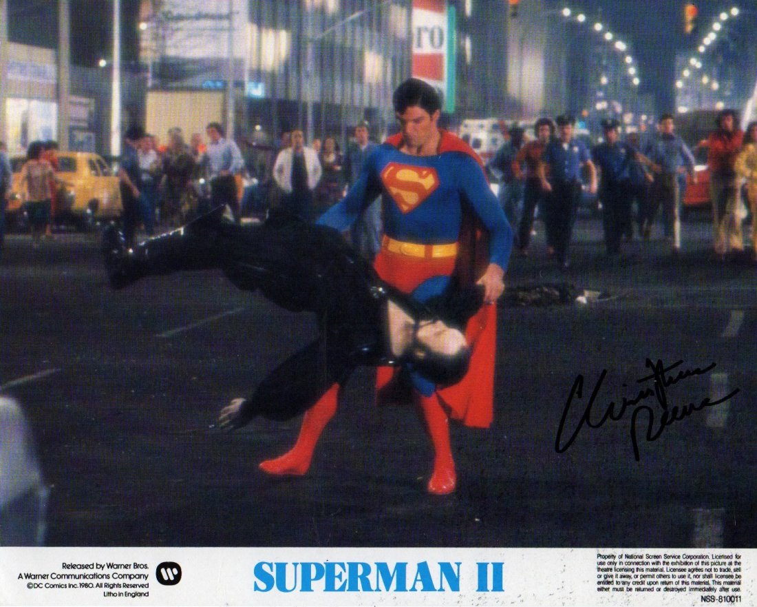 CHRISTOPHER REEVES SIGNED. (1 of 1)
