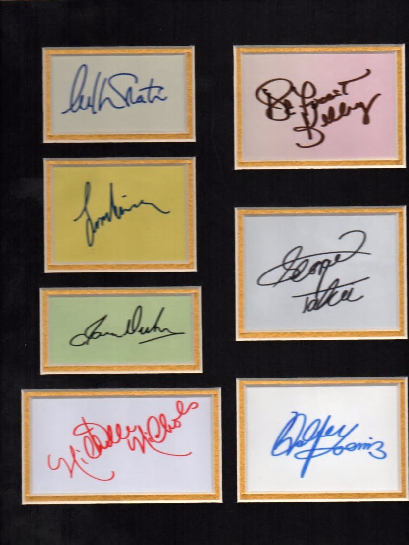 STAR TREK COLLECTION OF AUTOGRAPHS. (1 of 1)