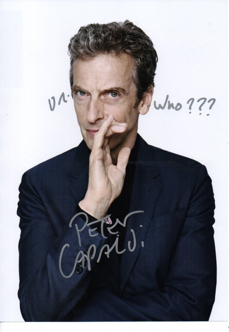 DOCTOR WHO: MATT SMITH SIGNED.: 12-8 inch Matt Smith Dr Who autographed photo.