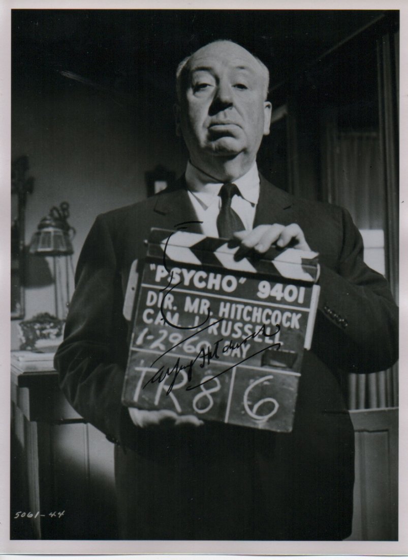 ALFRED HITCHCOCK SIGNED. (1 of 1)