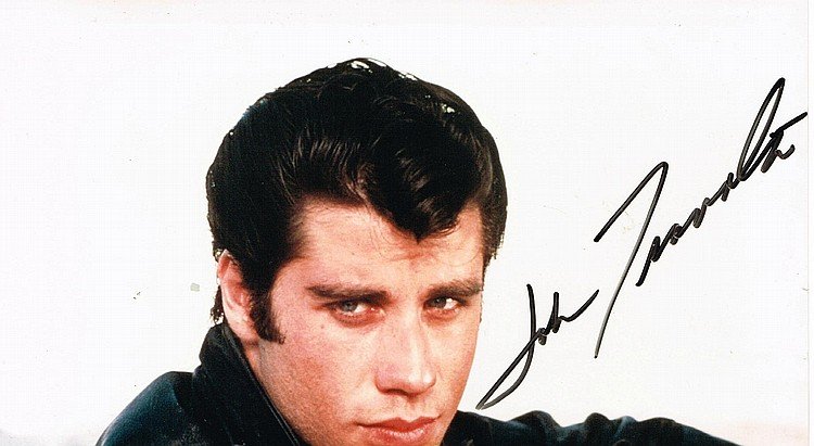 JOHN TRAVOLTA SIGNED PHOTO (1 of 1)