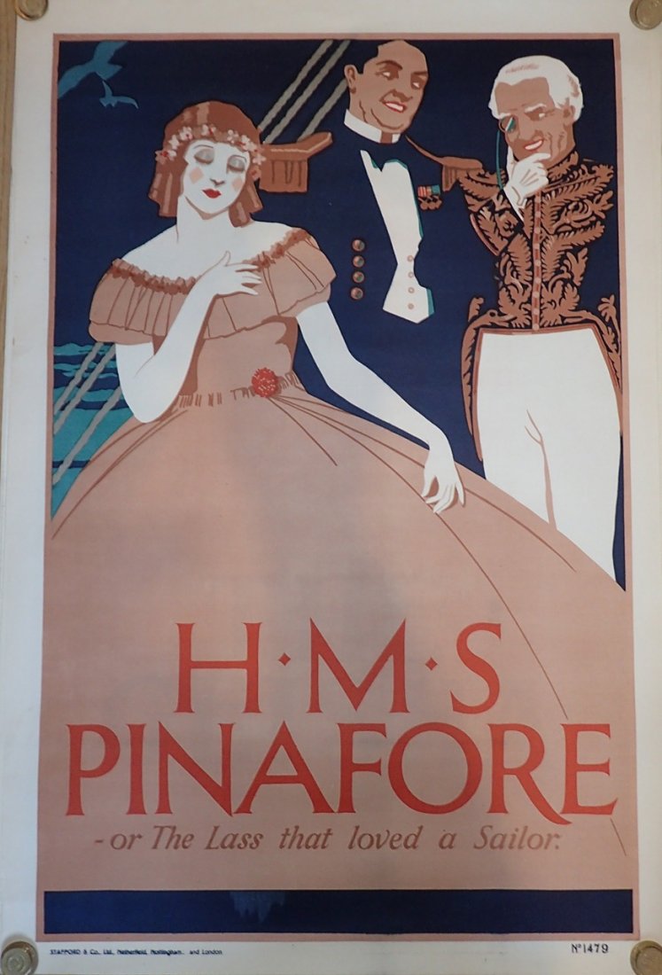 Original 1912Lithograph Poster Gilbert & Sullivan Opera (1 of 1)