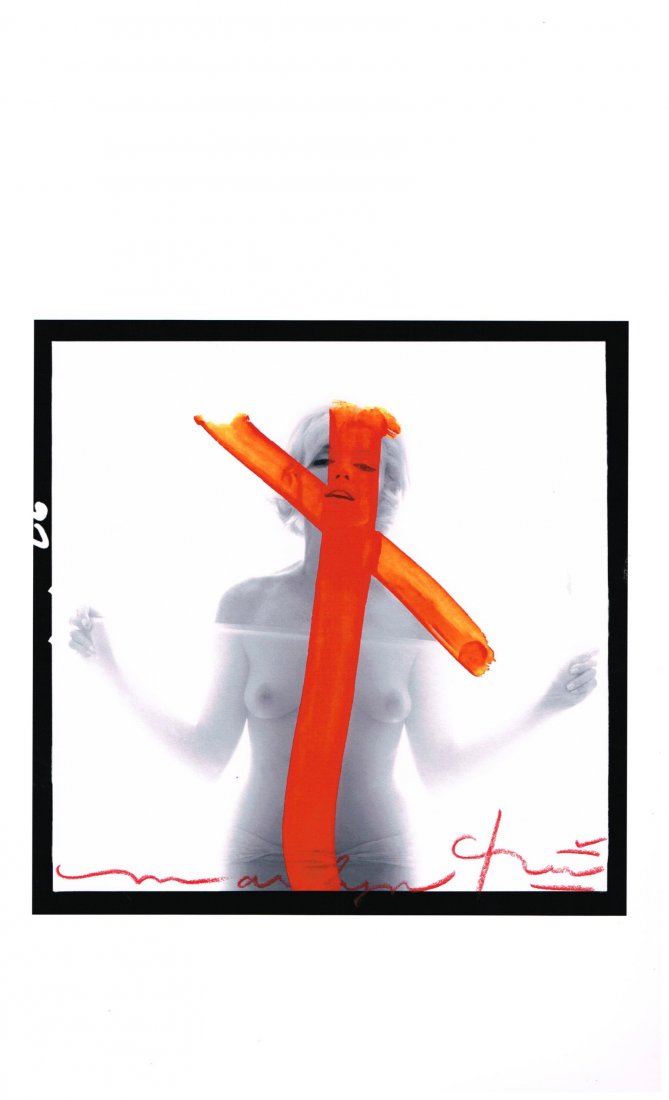 BERT STERN SIGNED: MARILYN MONROE CRUCIFIX II. (1 of 3)