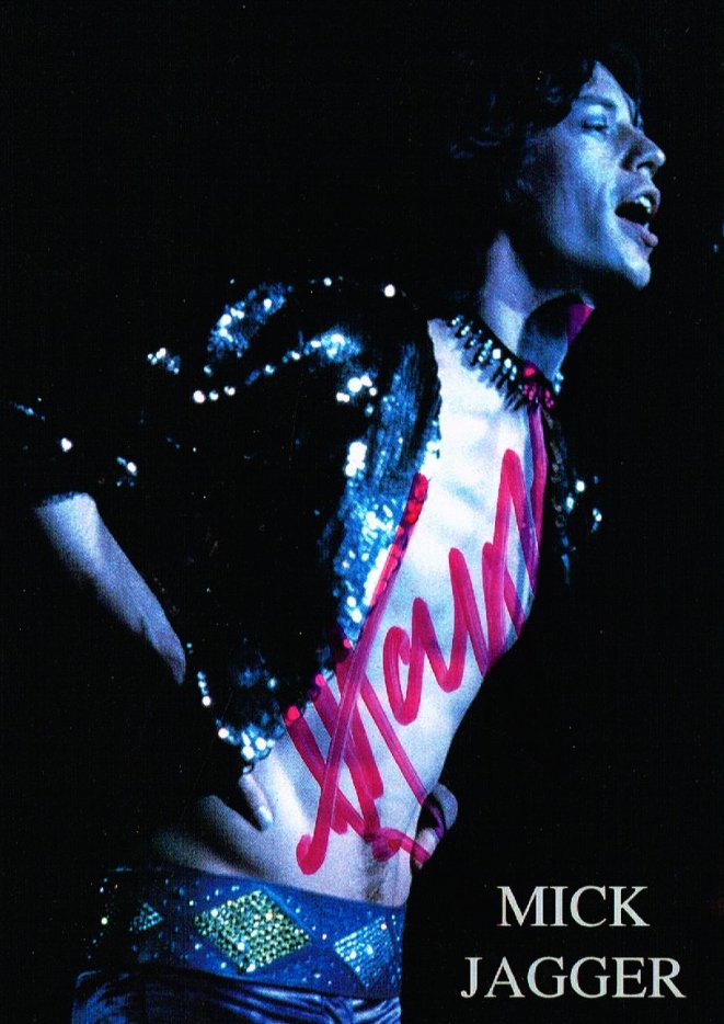 MICK JAGGER SIGNED. (1 of 1)