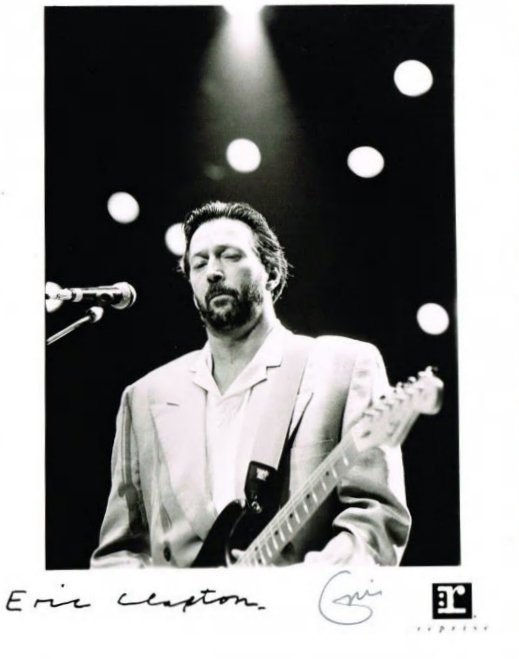 ERIC CLAPTON SIGNED. (1 of 1)