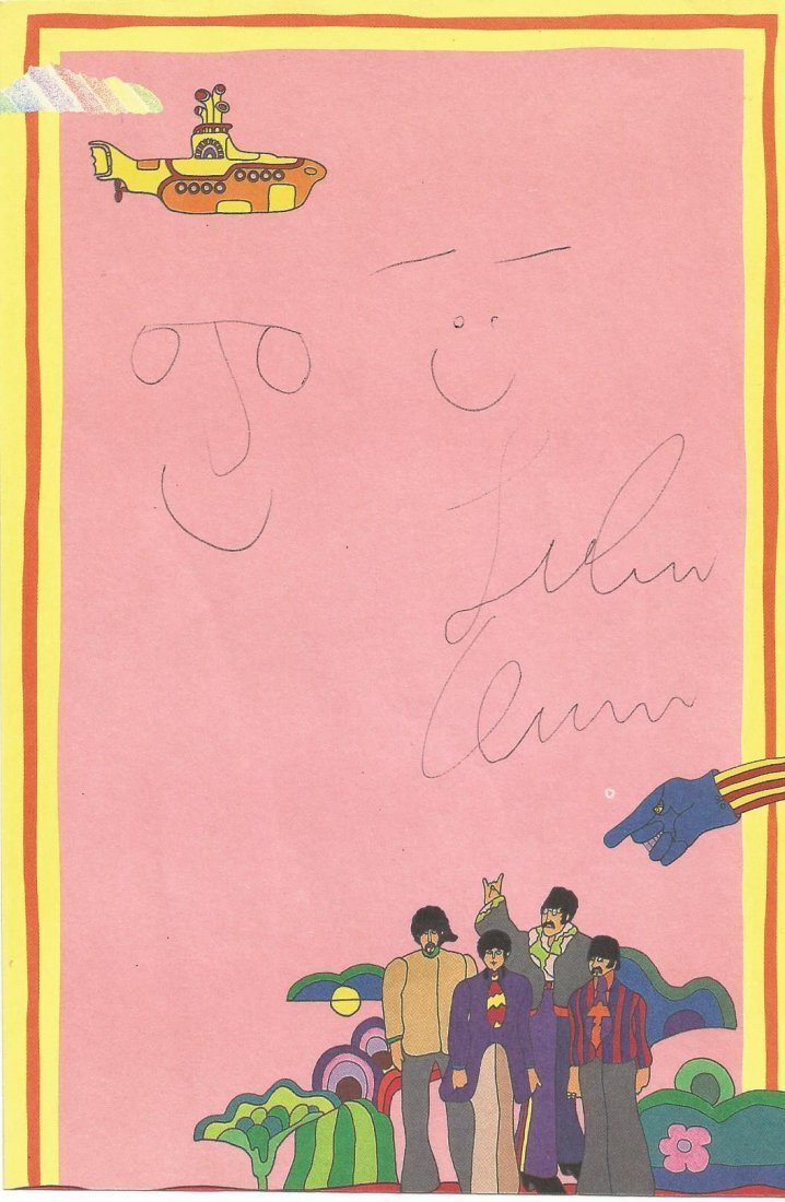 JOHN LENNON AND YOKO ONO SIGNED. (1 of 2)