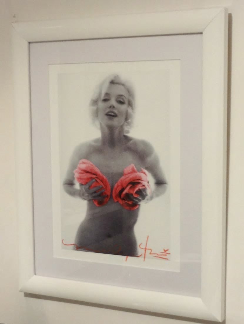 BERT STERN SIGNED: MARILYN MONROE CLASSIC PINK ROSES. (1 of 2)