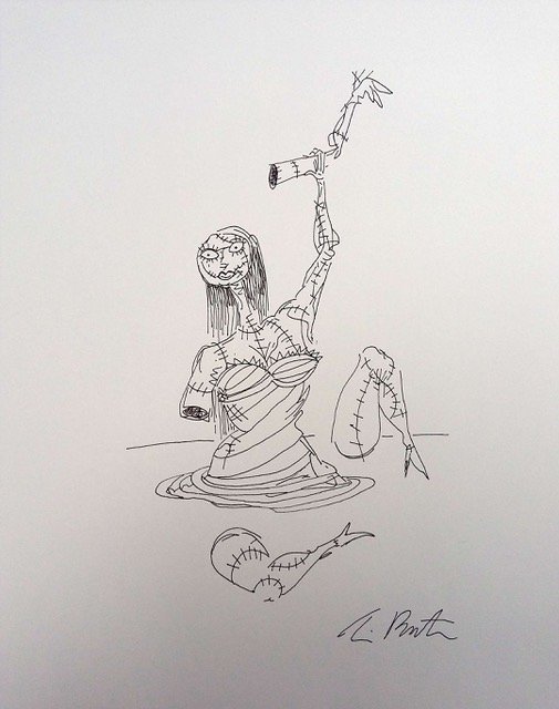 Tim Burton Drawing: A Nightmare Before Christmas. (1 of 2)
