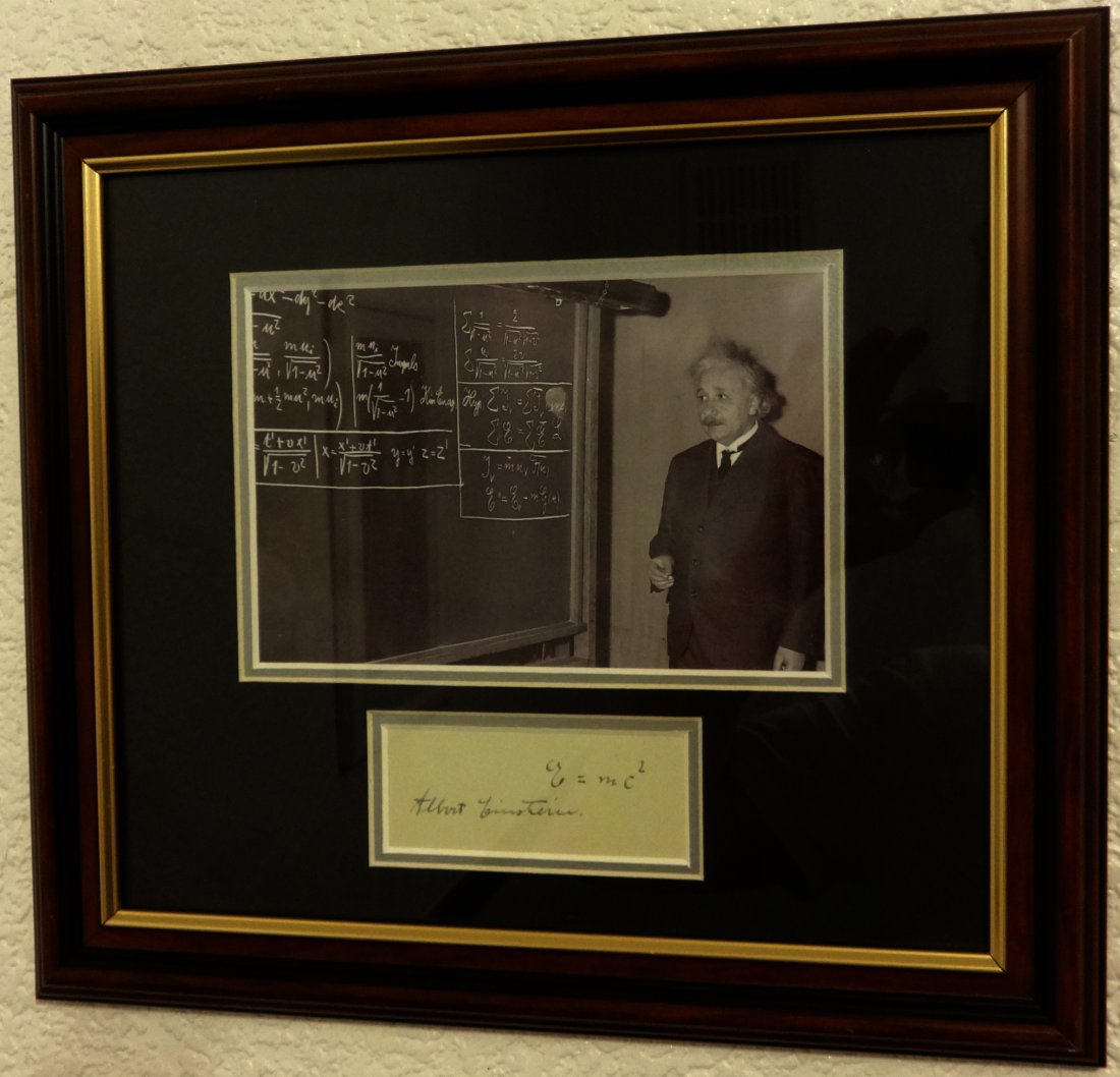 ALBERT EINSTEIN SIGNED. (1 of 3)