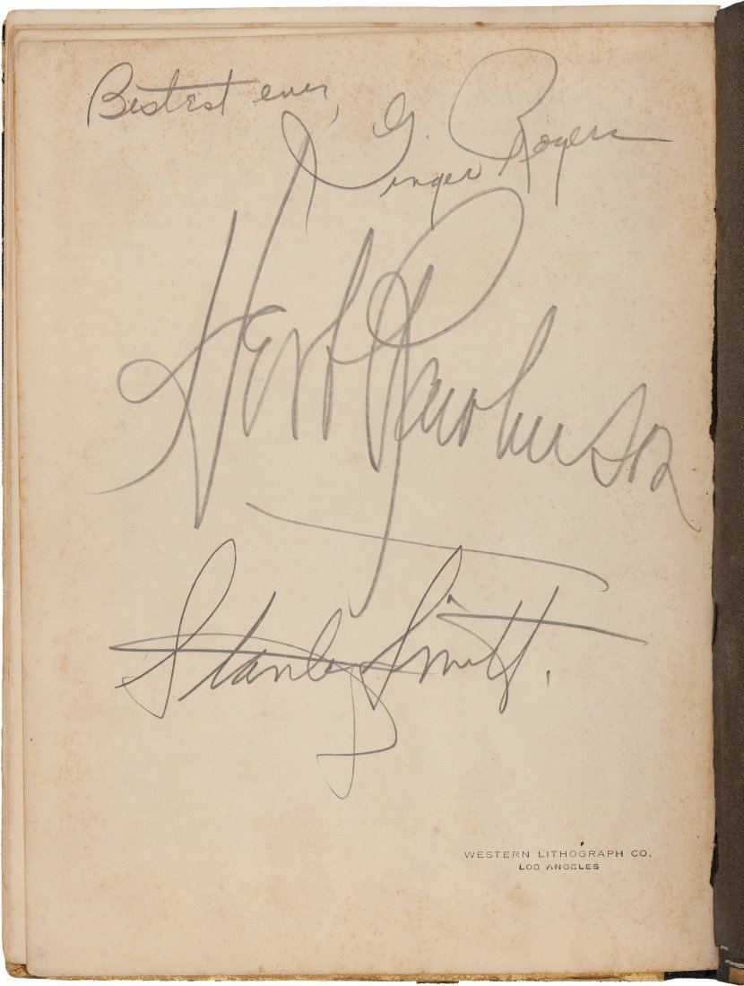 HOWARD HUGHES HELLS ANGELS SIGNED BY GINGER ROGERS. (1 of 4)