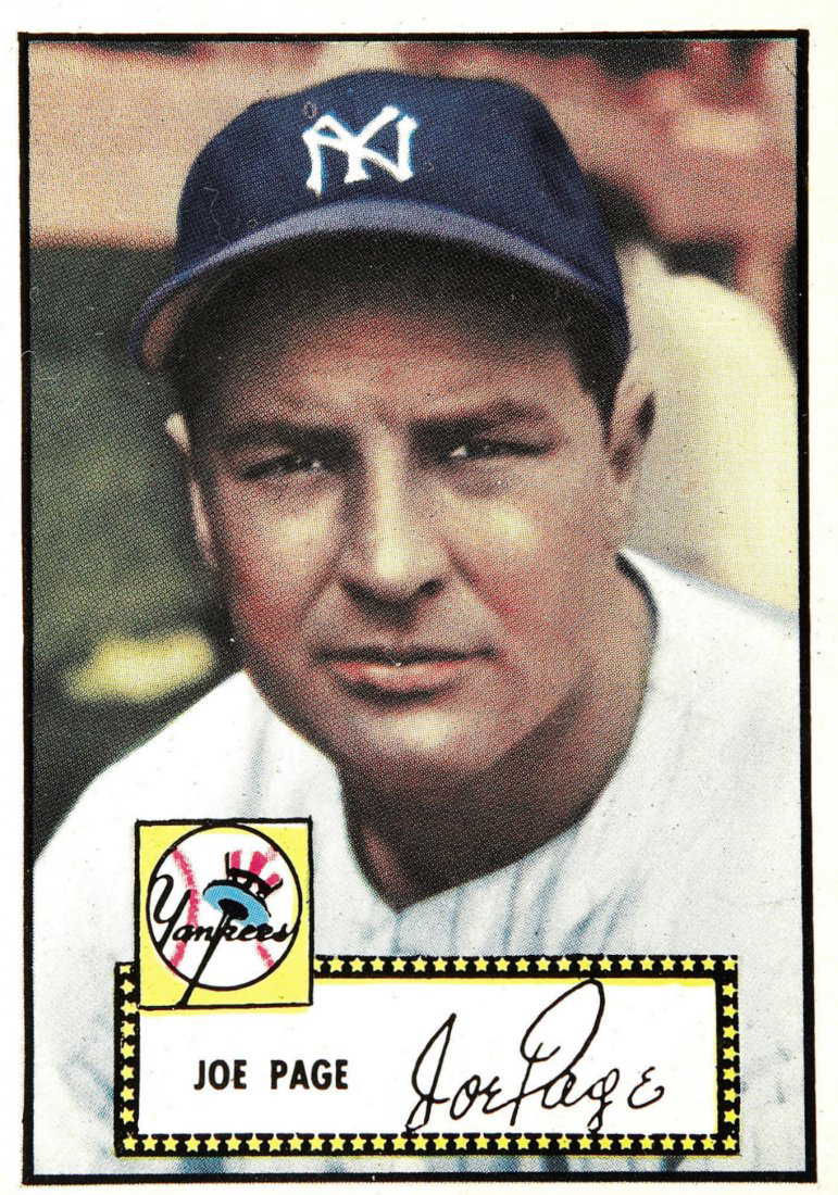 JOE PAGE NO 48. 1952 TOPPS BASEBALL CARD.