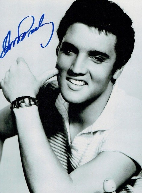 ELVIS PRESLEY SIGNED. (1 of 2)