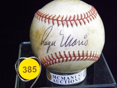 Roger Maris Autographed Baseball. Rawlings Official: Roger Maris Autographed Baseball. Rawlings Official National League Ball. Appraised or estimated retail value $6000. COA by Christopher Morales.