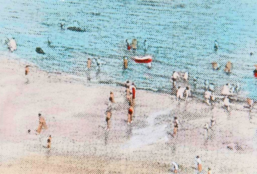 Richard Hamilton (British 1922-2011). Whitley Bay: Hand-coloured photographs, with screenprint in red, 1966, on card, from an unrecorded edition size (the edition was never published, about 150 were made), published by Robert Fraser Gallery, London, i