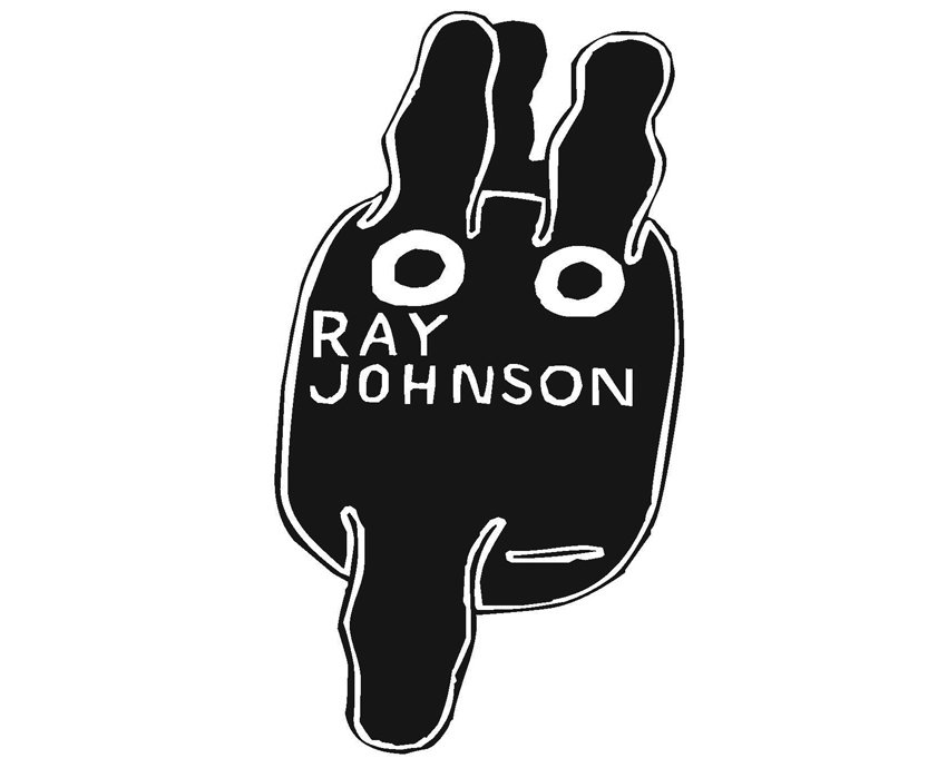 Ray Johnson (American 1927-95). Bunny: Correspondence-Art postcard Image 8 x 4 cms sheet size 13 x 17.5