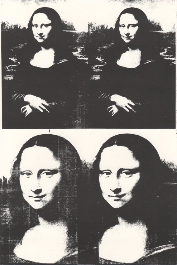Andrew Warhol (American 1928-1987). Mona Lisa (1970): Lithograph from Edition of 1200. One of 8 images Warhol contributed to the Artists & Photographs collection for Marian Goodman of Multiples Inc. Size 19.5 x 28.5