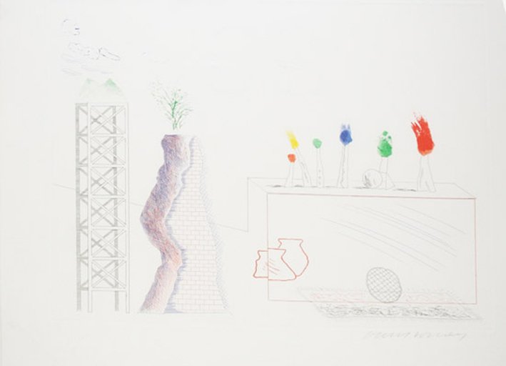 David Hockney: Blue Guitar (Book Plate) (1 of 1)