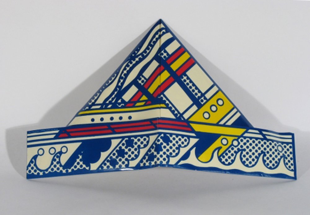 Roy Lichtenstein: Folded Hat (SMS) (1968) (1 of 1)