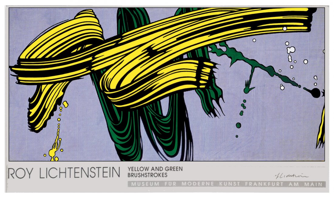 Roy Lichtenstein: Yellow & Green Brush Strokes (1992) (1 of 1)
