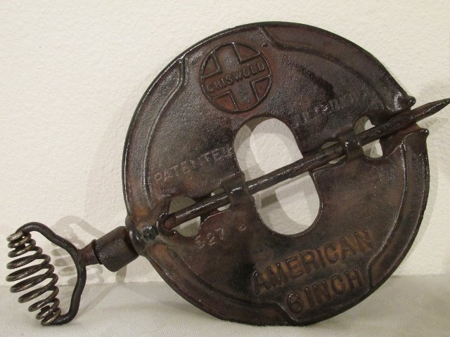 Griswold American 6 inch Damper 1915: Nice Griswold Cast Iron Damper. 6 inch American PAT July 20 1915