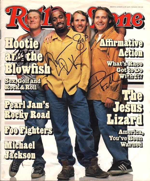 Hootie & the Blowfish - Autographed 1995 Rolling Stone (1 of 1)