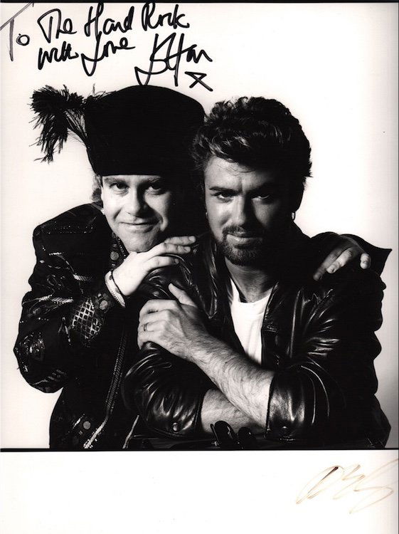 George Michael - Elton John - Autographed Photograph (1 of 2)