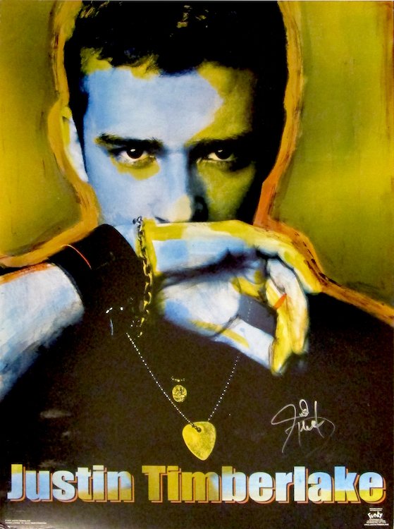 Justin Timberlake - Autographed Promotional Poster (1 of 1)