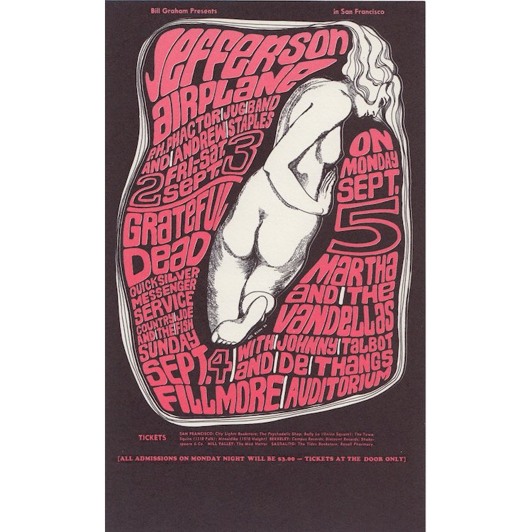 Grateful Dead - Jefferson Airplane - 1966 Handbill (1 of 1)