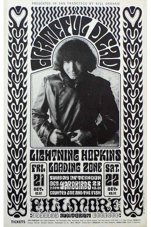 Grateful Dead - The Yardbirds - 1966 Fillmore Handbill (1 of 1)