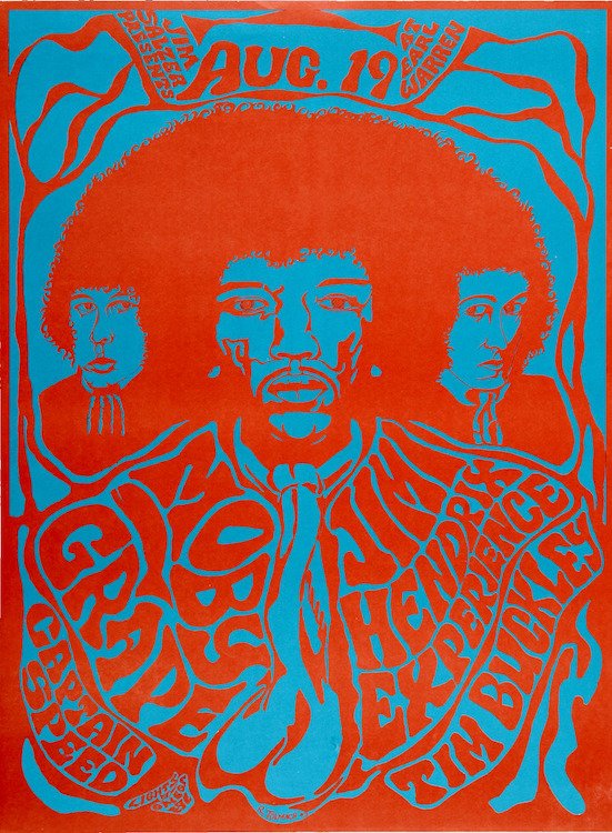 Jimi Hendrix - Moby Grape - 1967 Jim Salzer Concert (1 of 1)