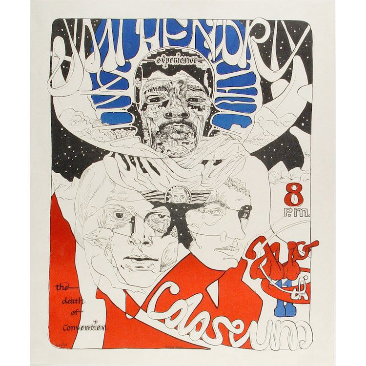 Jimi Hendrix Experience - Signed 1968 Poster (1 of 1)