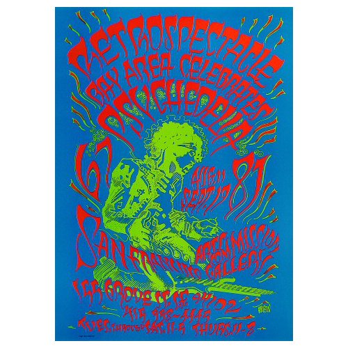 Jimi Hendrix - Rick Griffin - Psychedelia Poster (1 of 1)