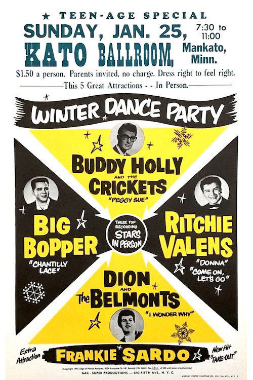 Buddy Holly and The Crickets - 1959 Concert Poster (1 of 1)